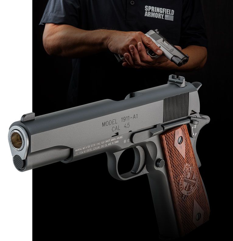  Springfield Armory 1911 Mil-Spec. CO2 BB Gun Air Pistol, 177  Caliber : Sports & Outdoors